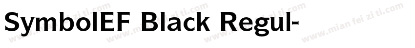 SymbolEF Black Regul字体转换